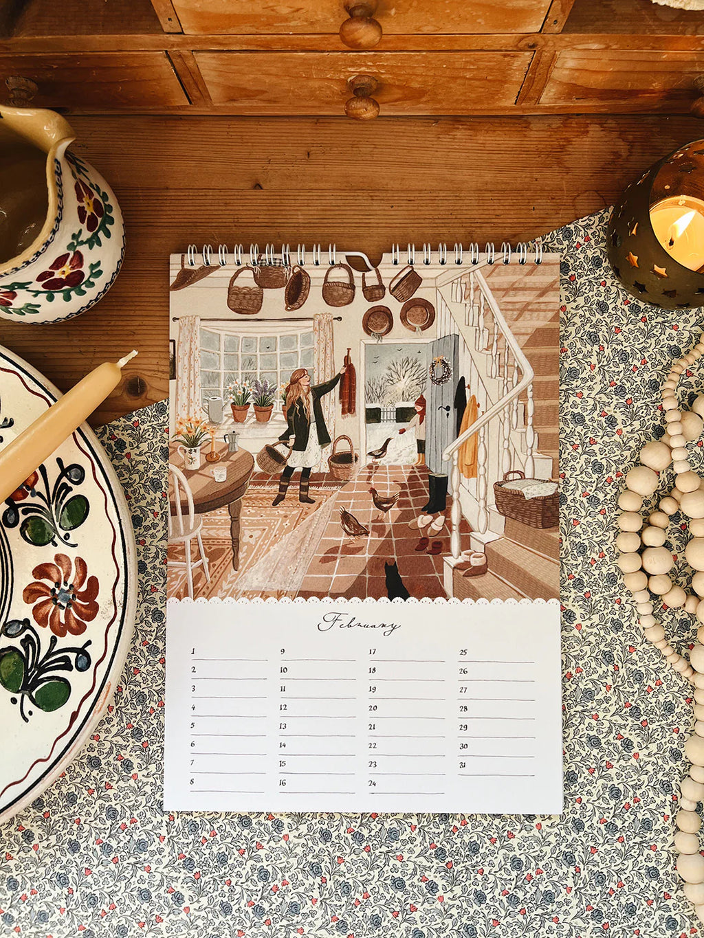 Robin Pieterse HOME AND HEARTH birthday calendar