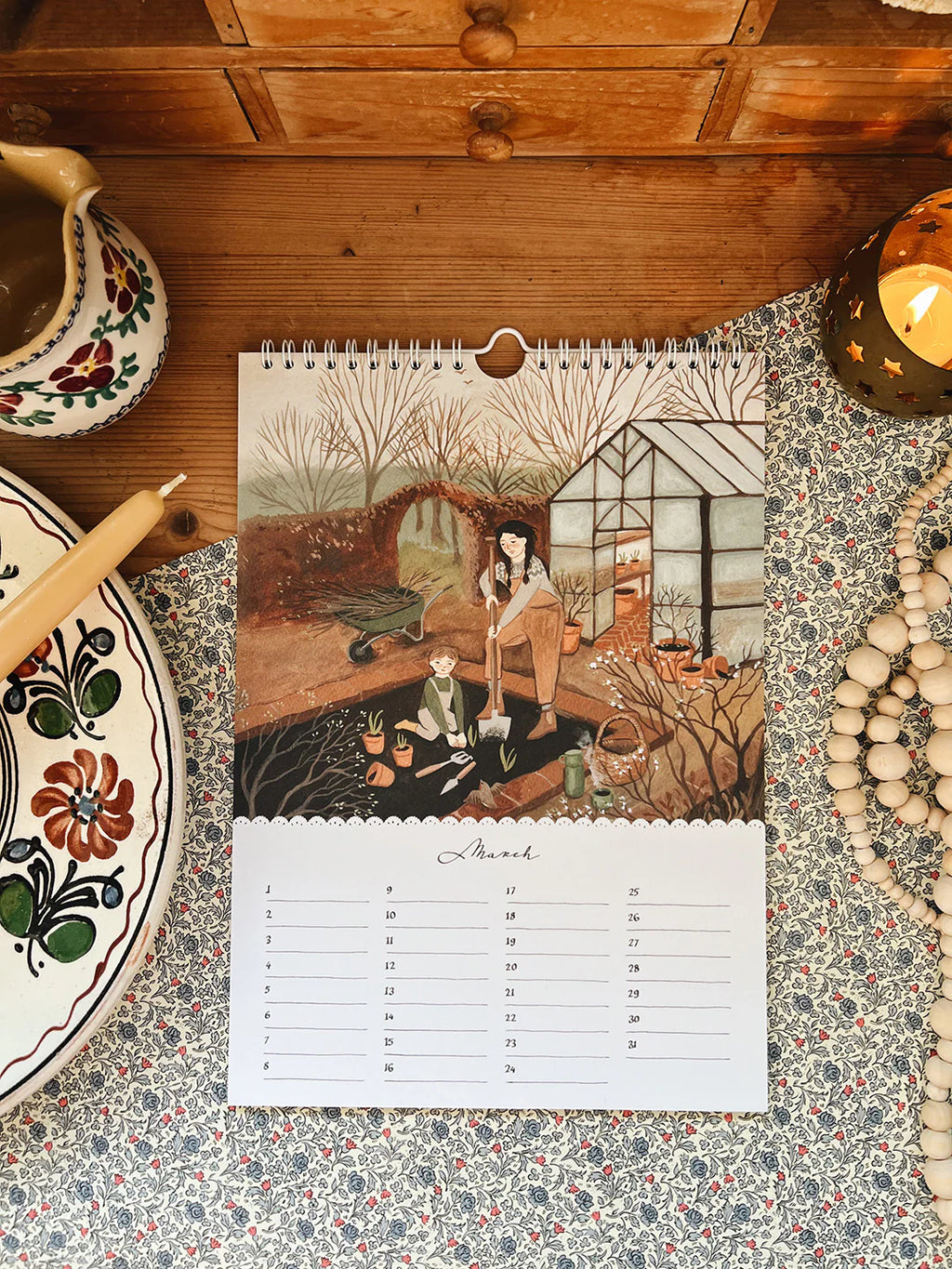 Robin Pieterse HOME AND HEARTH birthday calendar