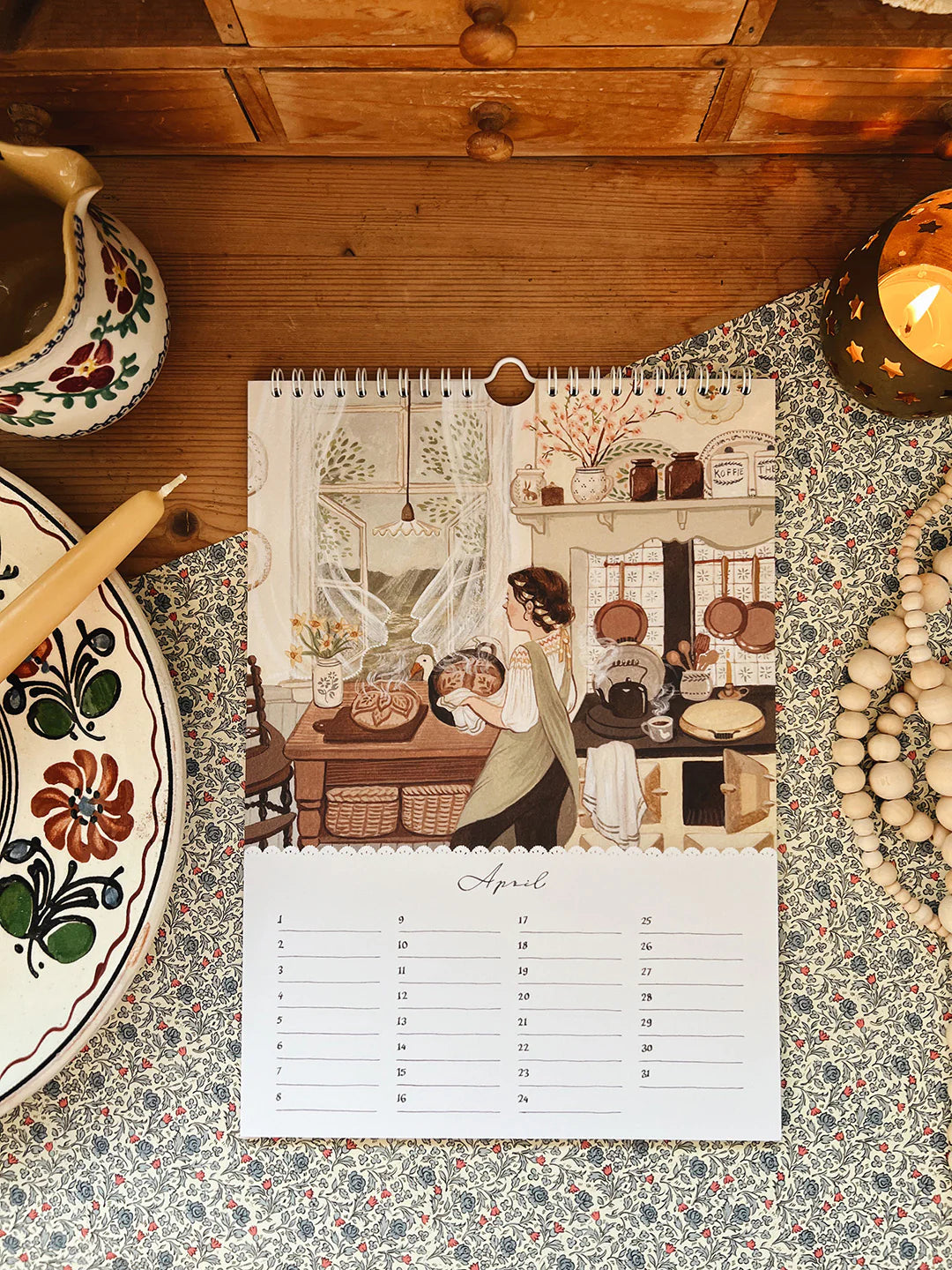 Robin Pieterse HOME AND HEARTH birthday calendar