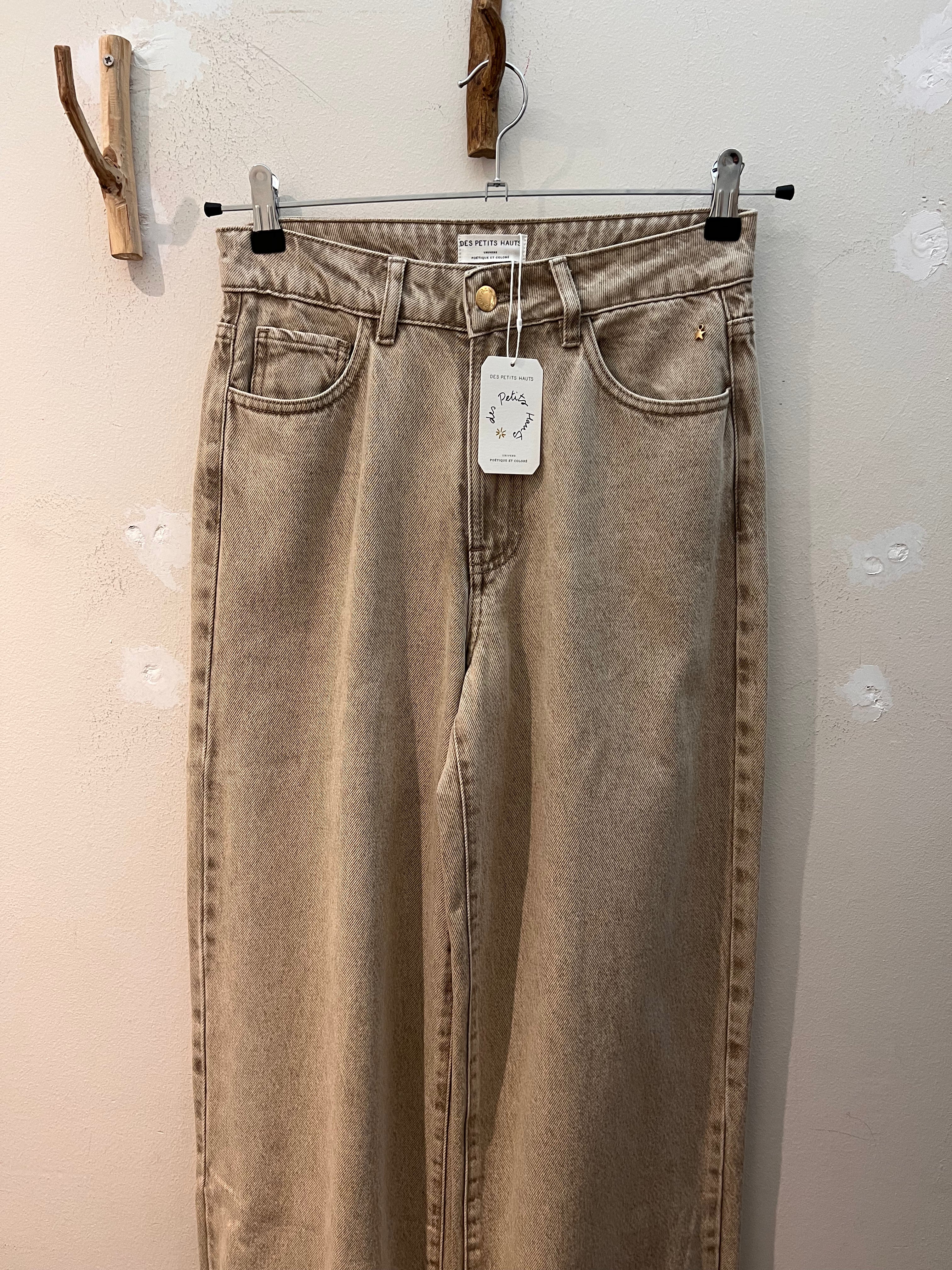 Des Petits Hauts Jeans LOUELA COLOR1 Jean ARGILE