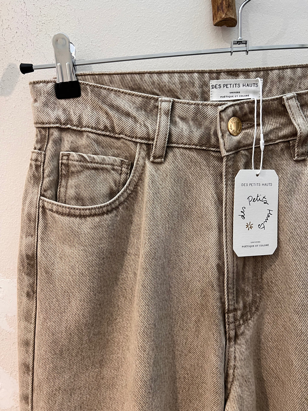 Des Petits Hauts Jeans LOUELA COLOR1 Jean ARGILE
