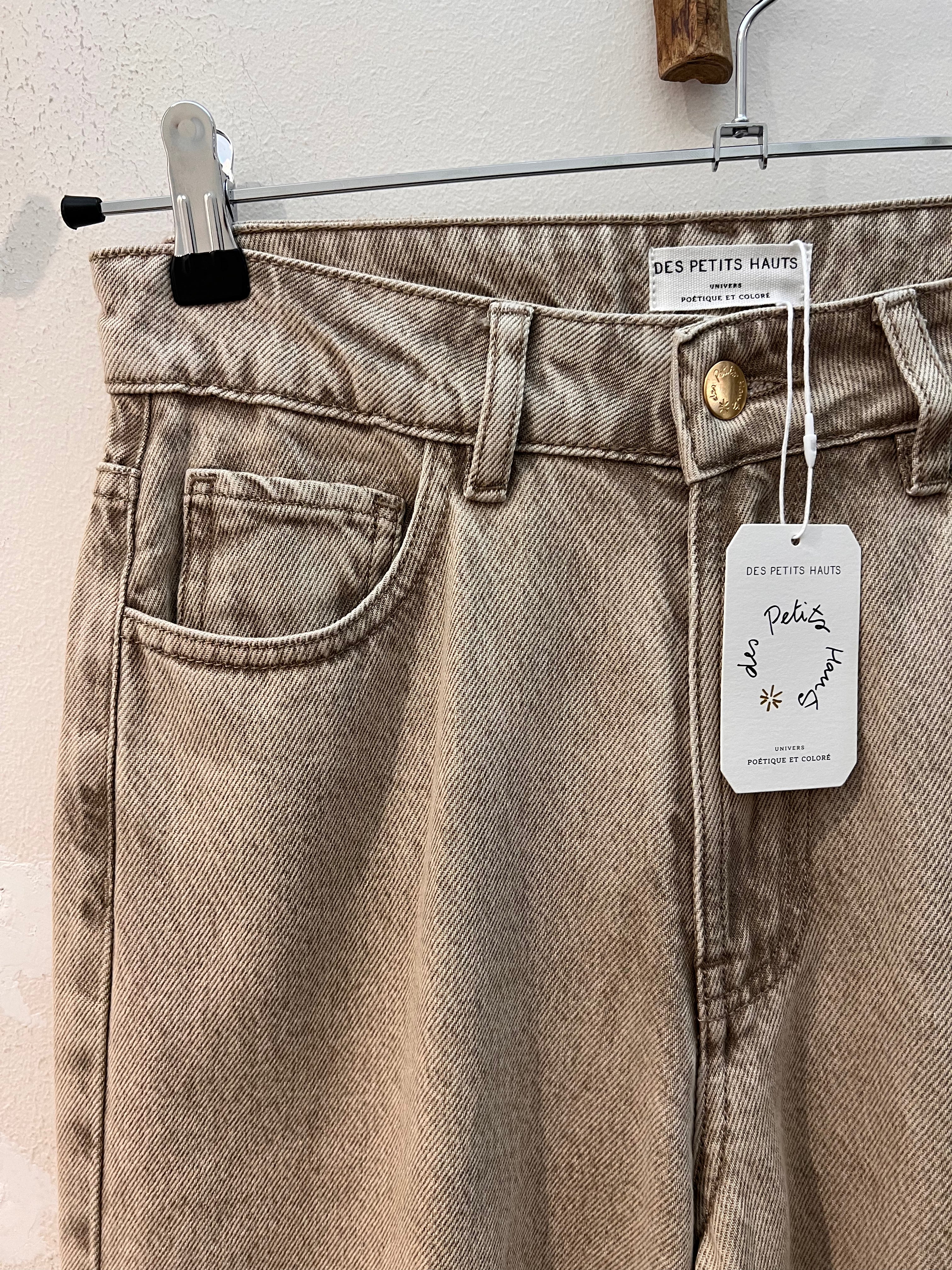 Des Petits Hauts Jeans LOUELA COLOR1 Jean ARGILE