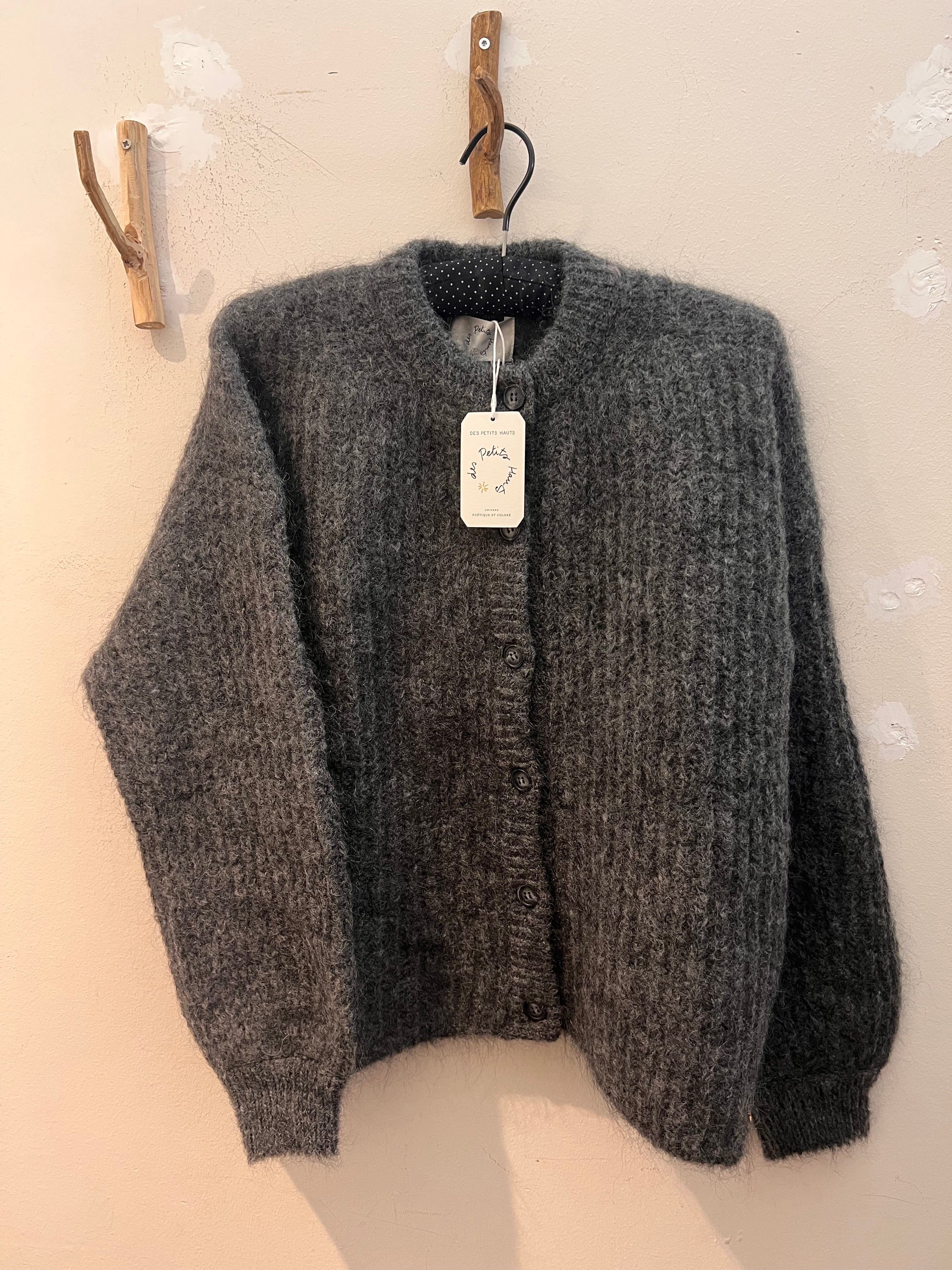 Des Petits Hauts ALMA Cardigan ANTHRACITE