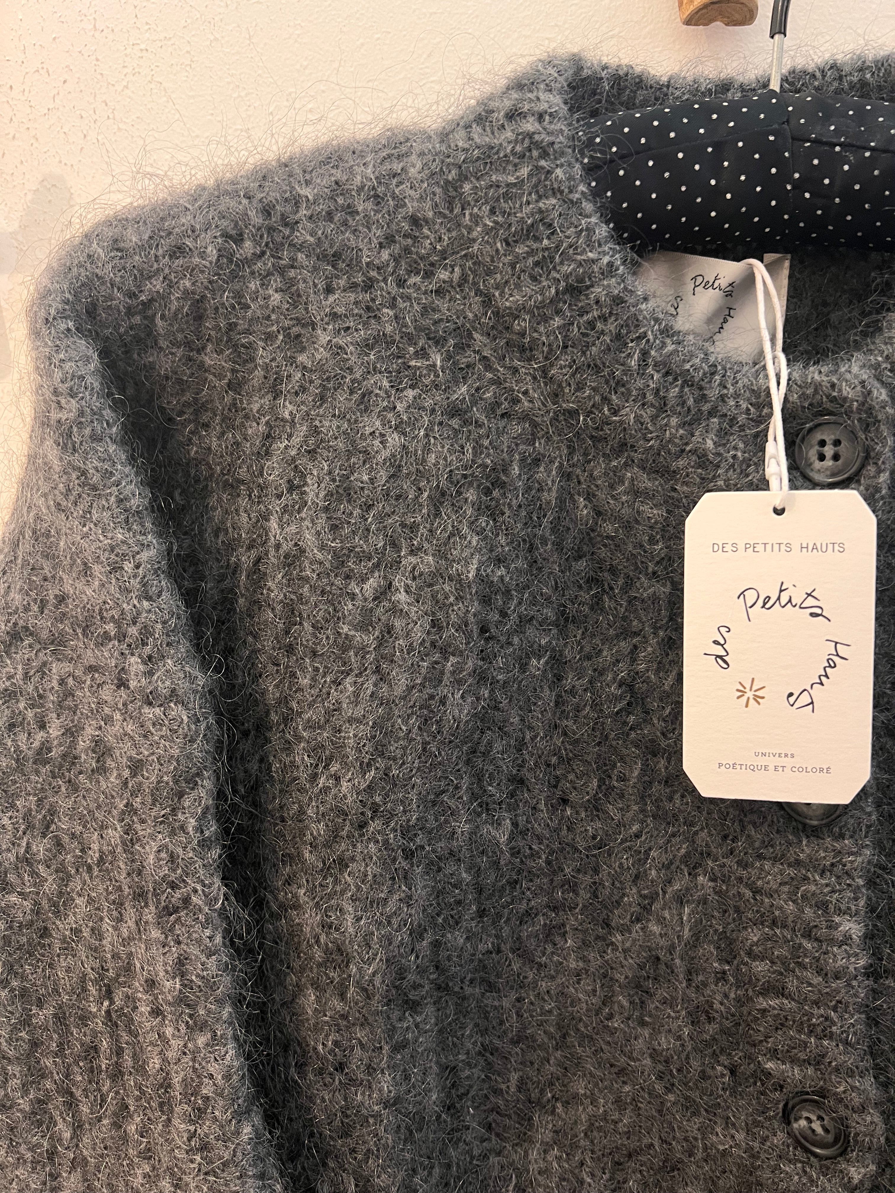Des Petits Hauts ALMA Cardigan ANTHRACITE
