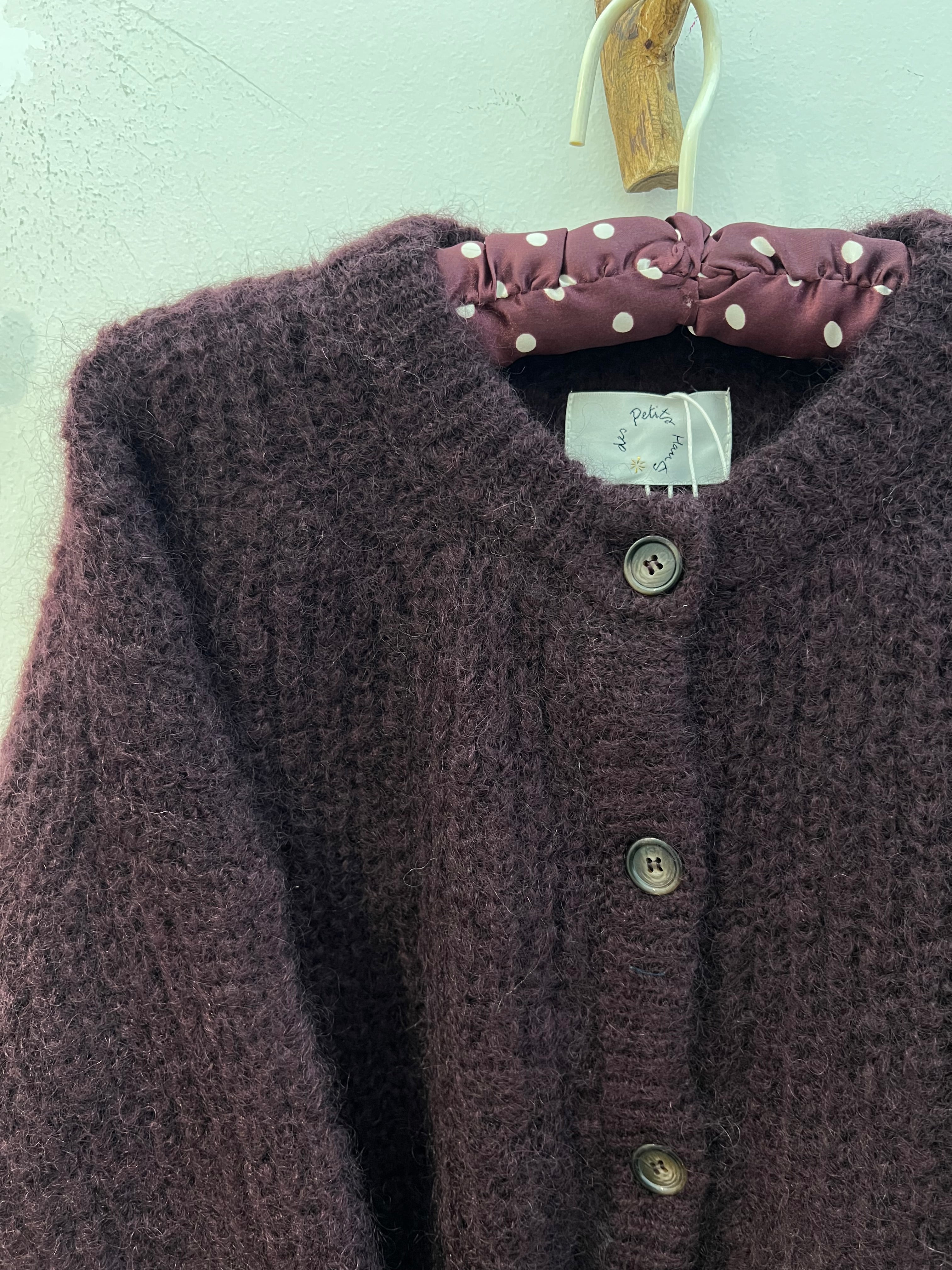 Des Petits Hauts ALMA Cardigan PRUNE