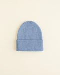 Hvid Beanie Fonzie NEWBORN Light Blue