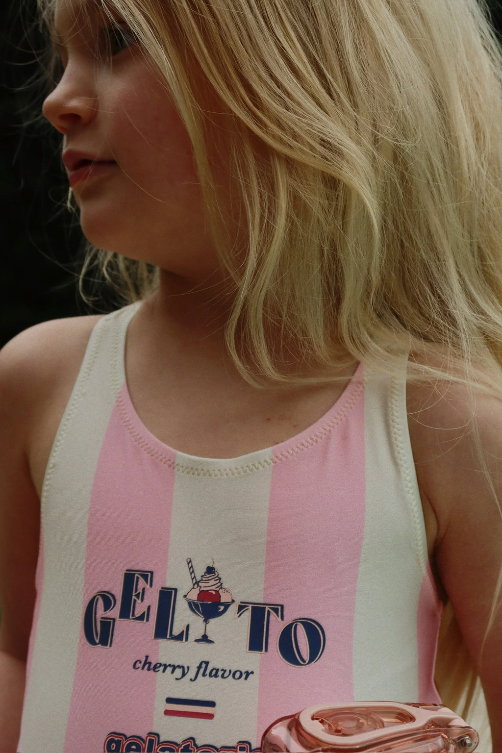 Konges Slojd POMIA SWIMSUIT CANDY ROSE STRIPE