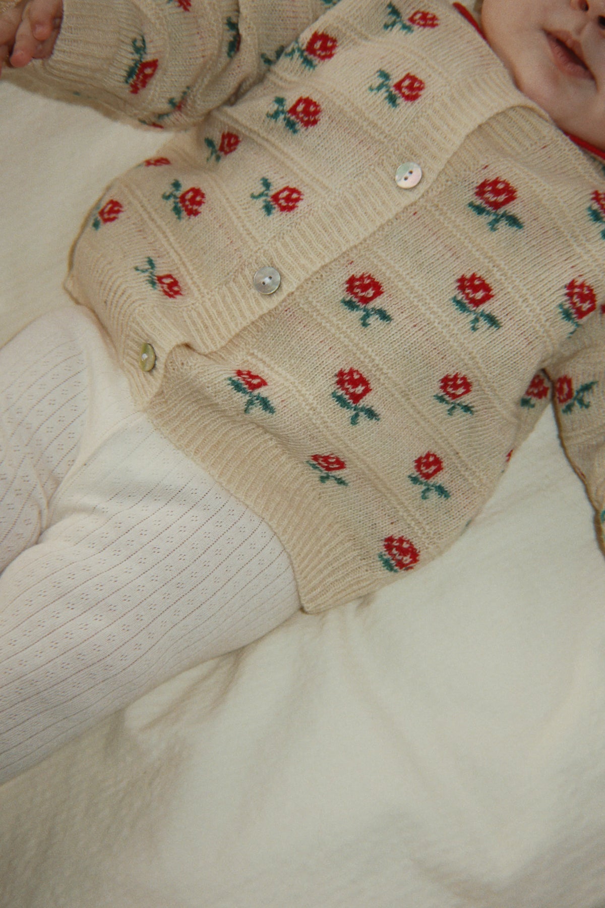 Konges Slojd BELOU COLLAR CARDIGAN Rose
