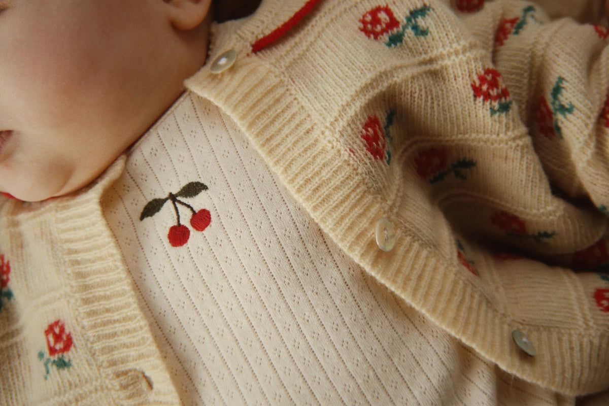 Konges Slojd BELOU COLLAR CARDIGAN Rose