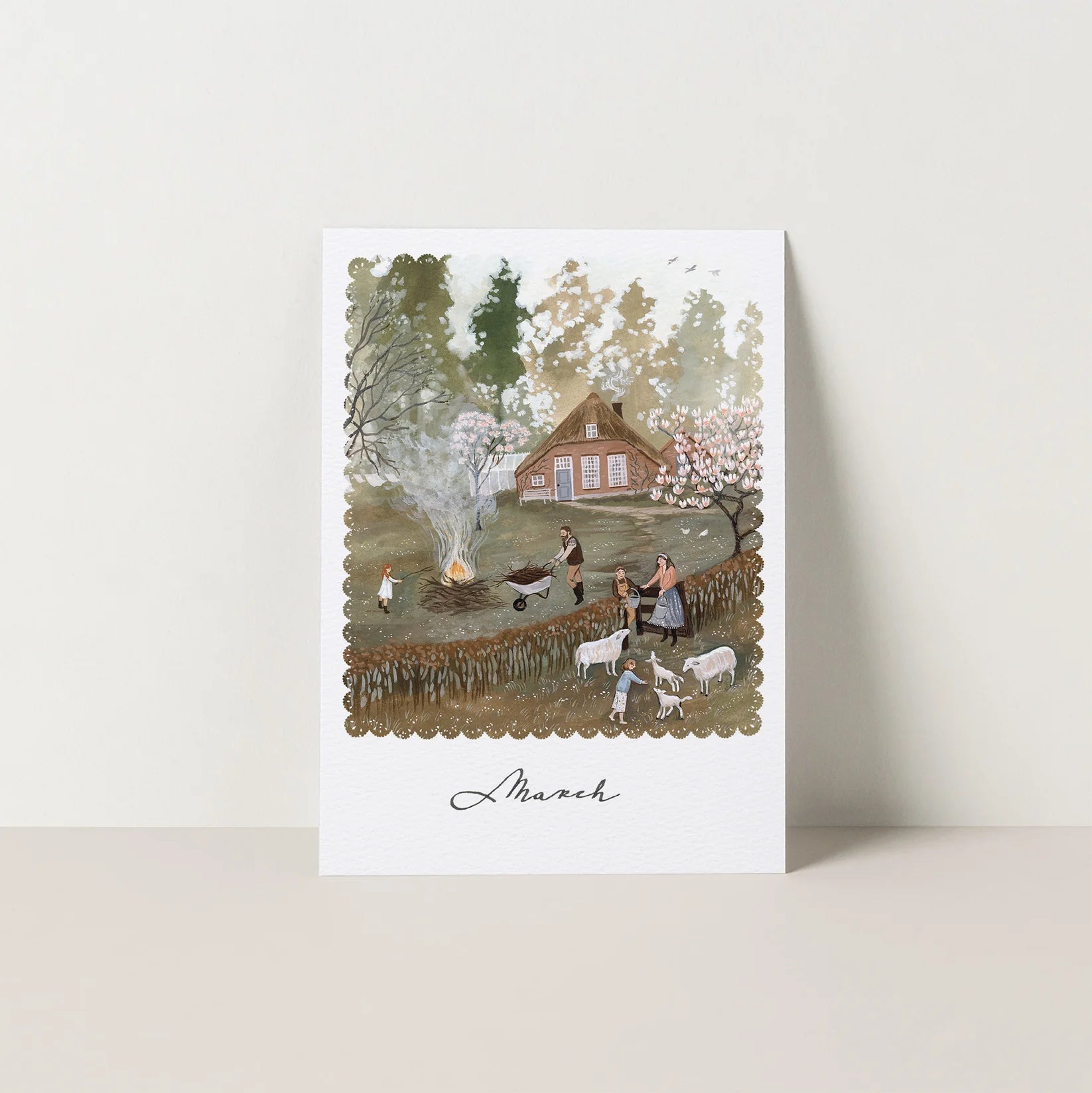 Robin Pieterse MARCH seasonal postcard
