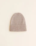 Hvid Beanie Fonzie NEWBORN Sand