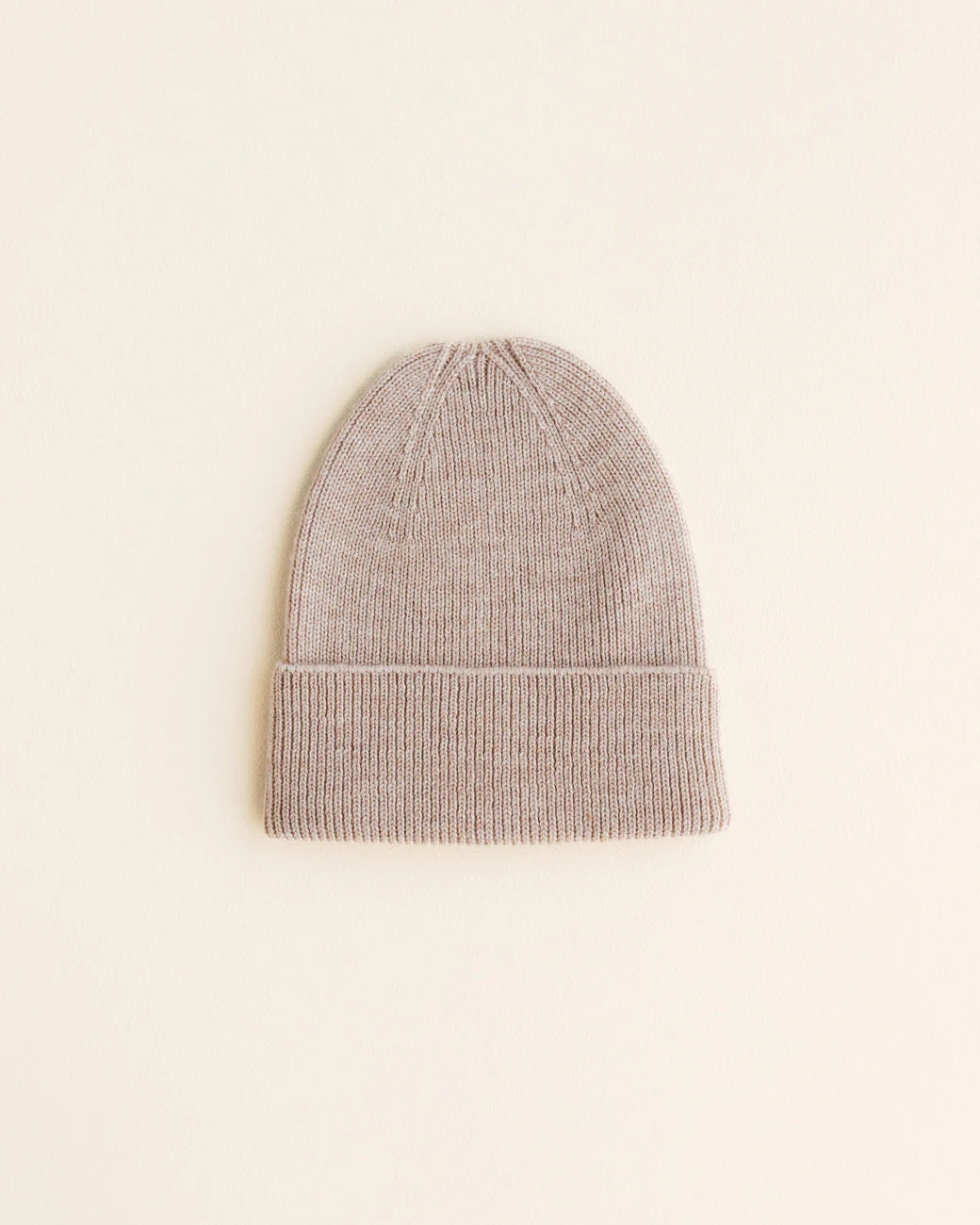 Hvid Beanie Fonzie NEWBORN Sand