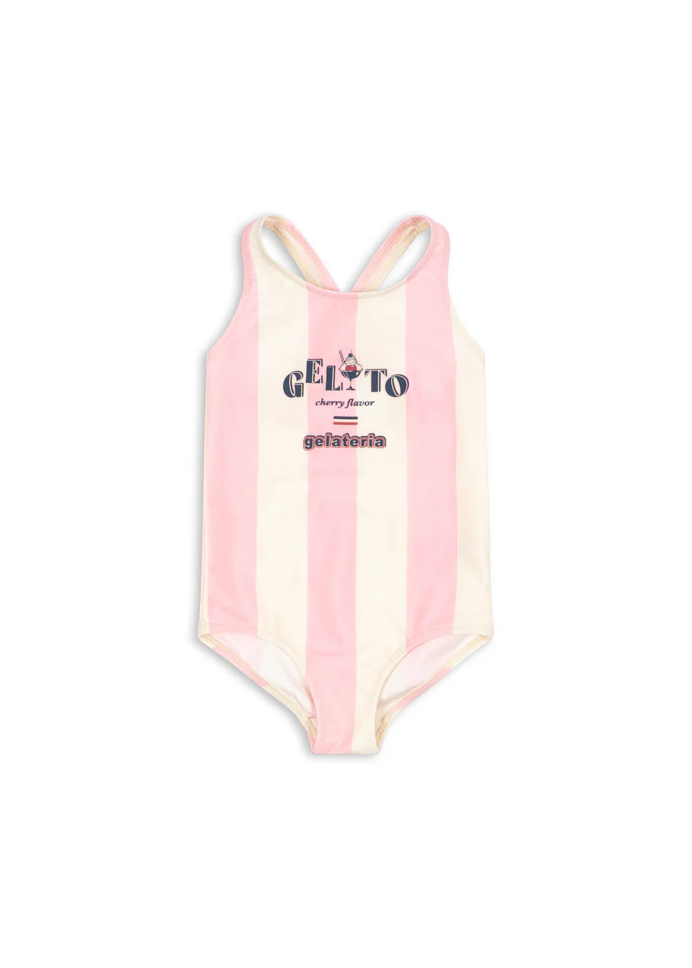 Konges Slojd POMIA SWIMSUIT CANDY ROSE STRIPE