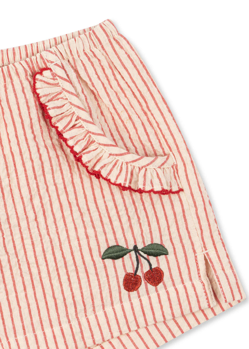 Konges Slojd ELLIE FRILL SHORTS GOTS AMOUR STRIPE