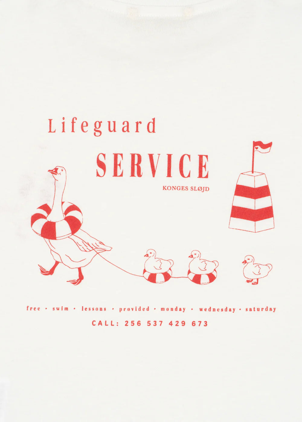 Konges Slojd ERA TEE OCS OFF WHITE/LIFEGUARD SERVICE