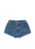 Konges Slojd MAGOT SHORTS ma grande cerise denim