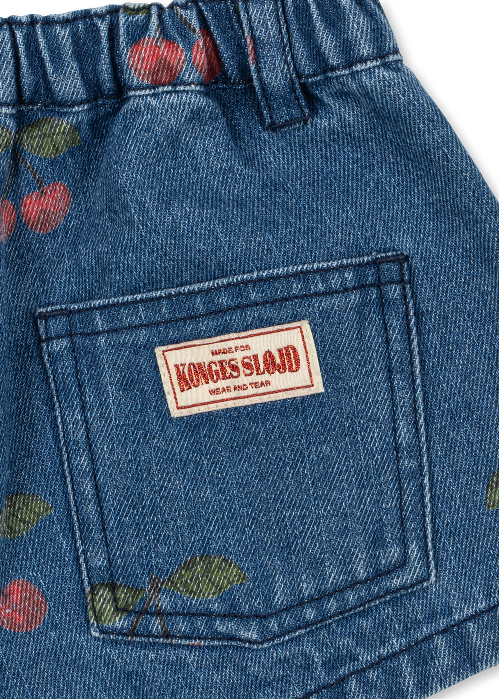 Konges Slojd MAGOT SHORTS ma grande cerise denim