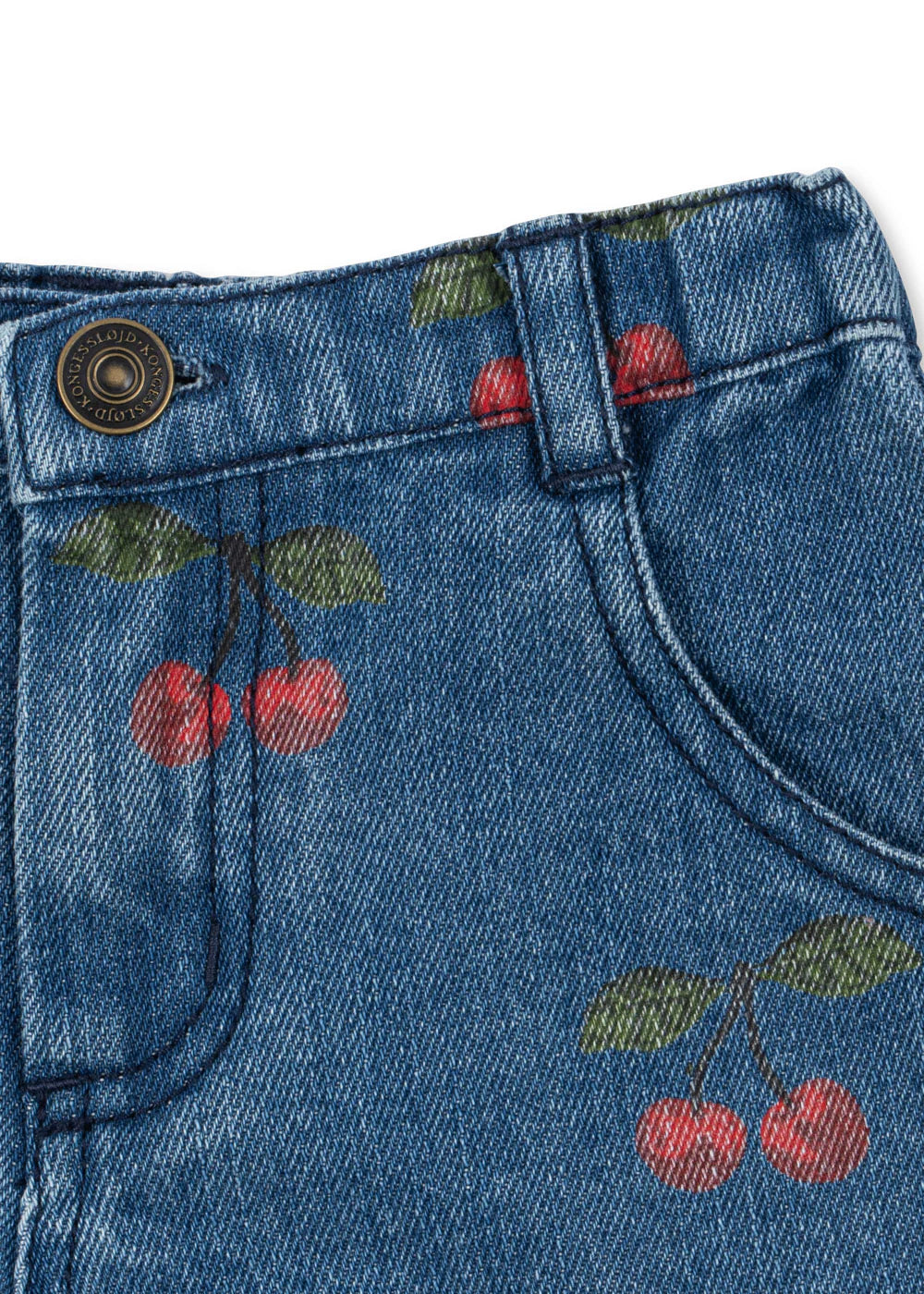 Konges Slojd MAGOT SHORTS ma grande cerise denim