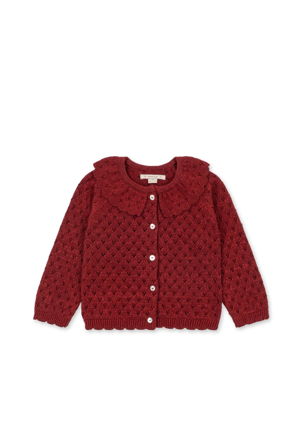 Konges Slojd HOLIDAY CARDIGAN RED DAHLIA