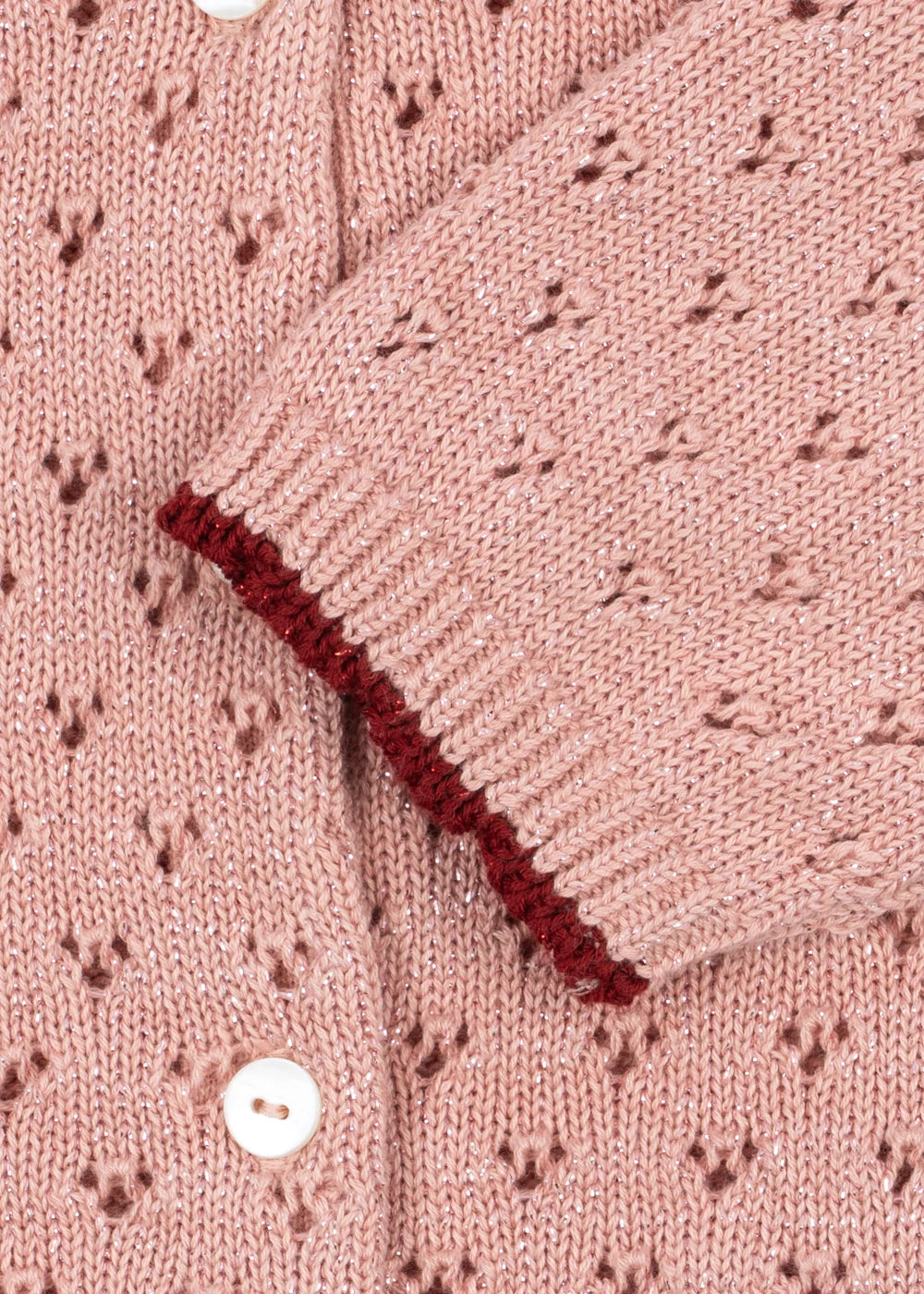 Konges Slojd HOLIDAY CARDIGAN MELLOW ROSE