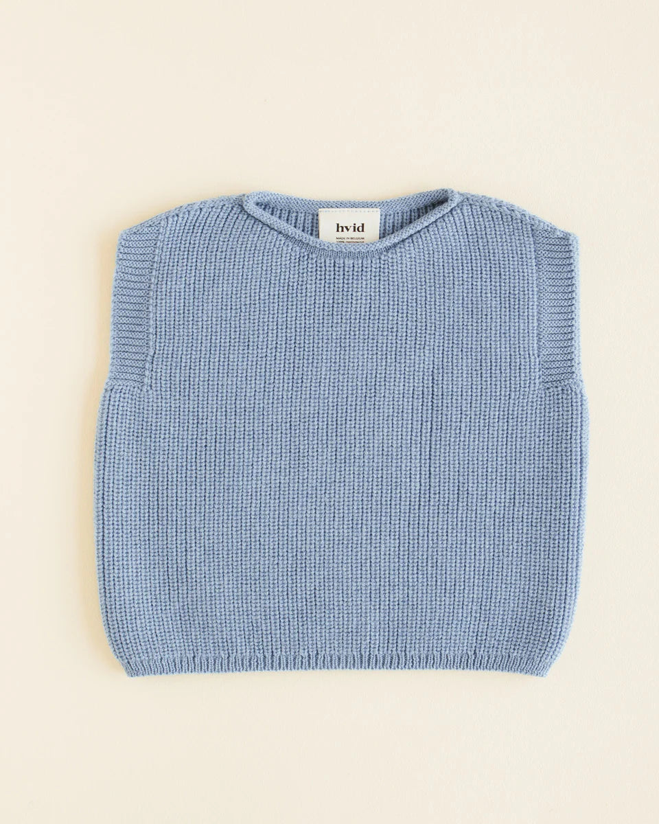 Hvid vest harvey baby light blue
