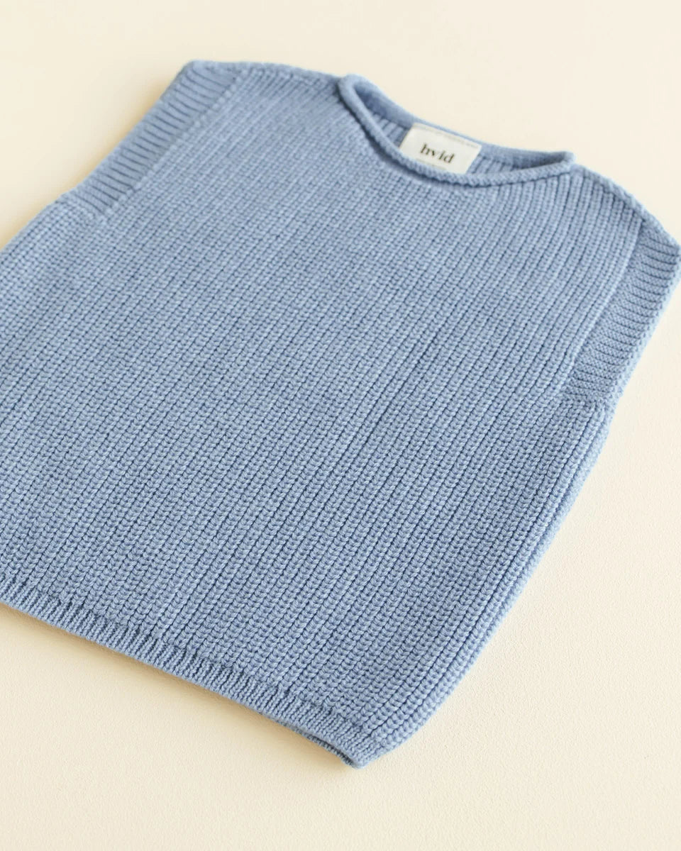 Hvid vest harvey baby light blue