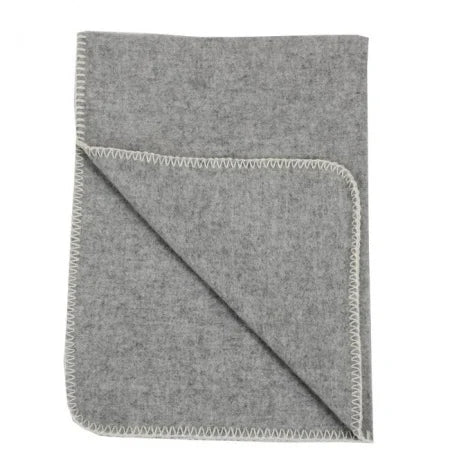 Klippan wollen wiegdeken soft wool grijs