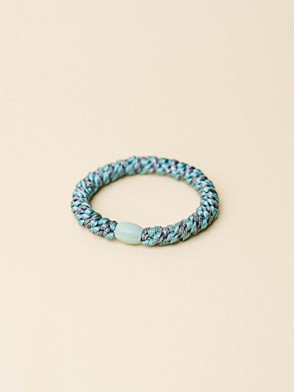 KKNEKKI TEAL STEEL GREY GLITTER STRIPE