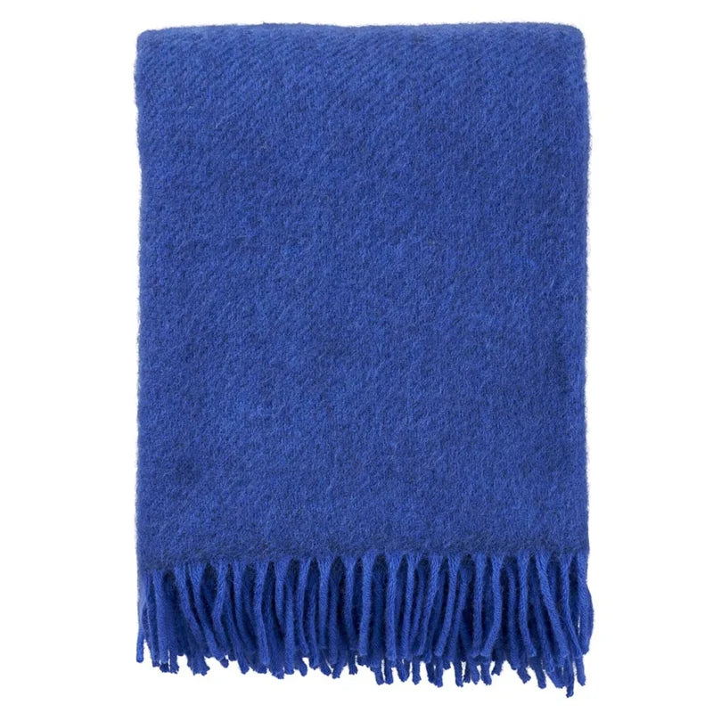 Klippan wollen plaid gotland blue