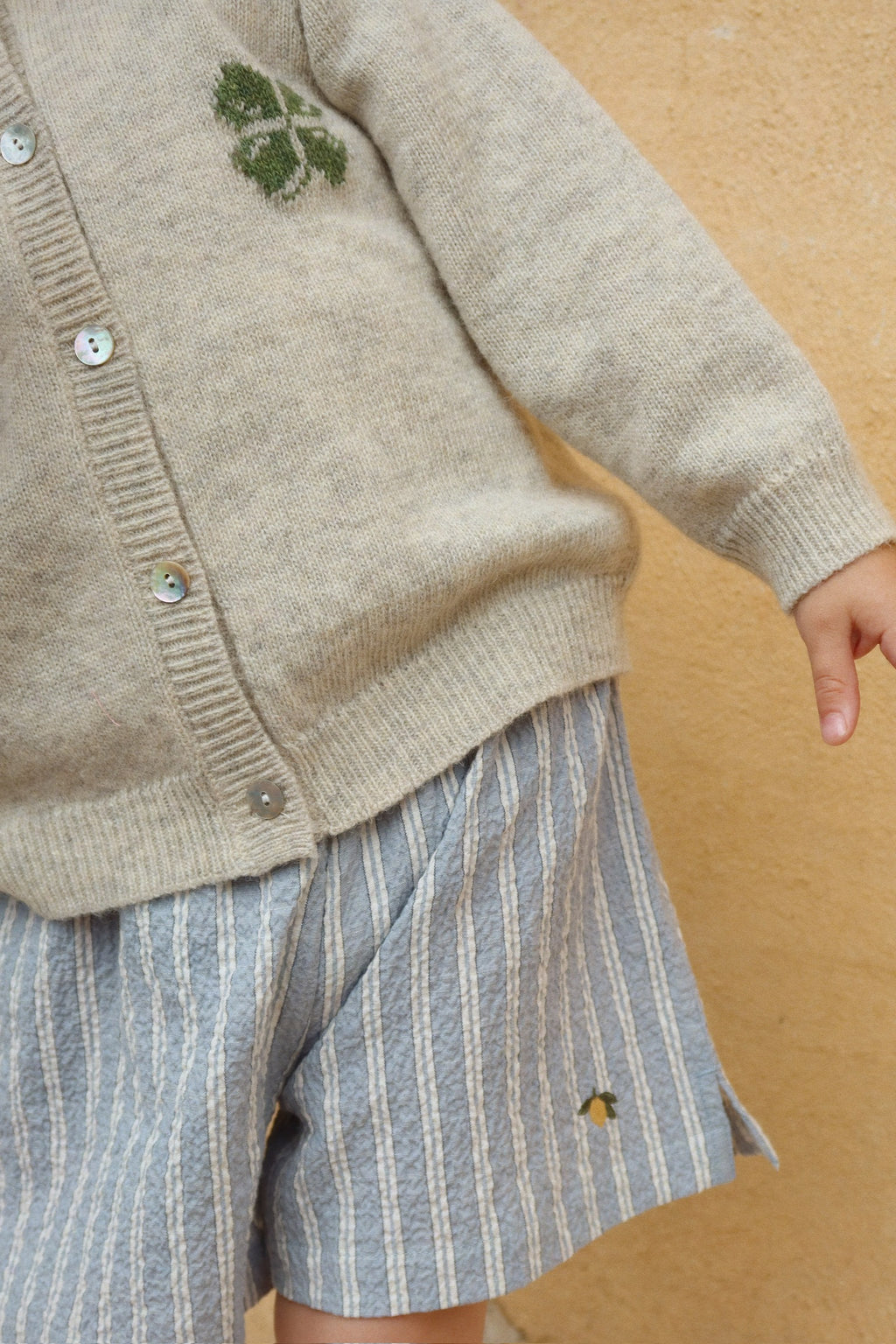 Konges Slojd ELLIOT SHORTS GOTS TRIO BLEU STRIPE