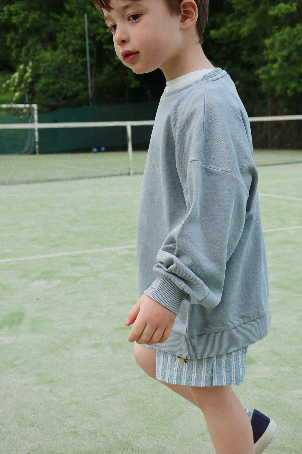 Konges Slojd ELLIOT SHORTS GOTS TRIO BLEU STRIPE