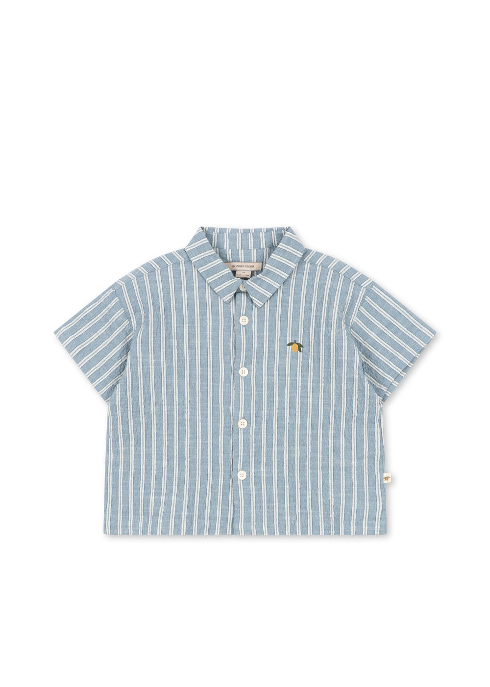 Konges Slojd ELLIOT SS SHIRT GOTS TRIO BLEU STRIPE