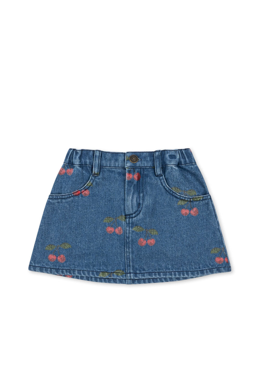 Konges Slojd MAGOT PRINTED SKIRT ma grande cerise denim