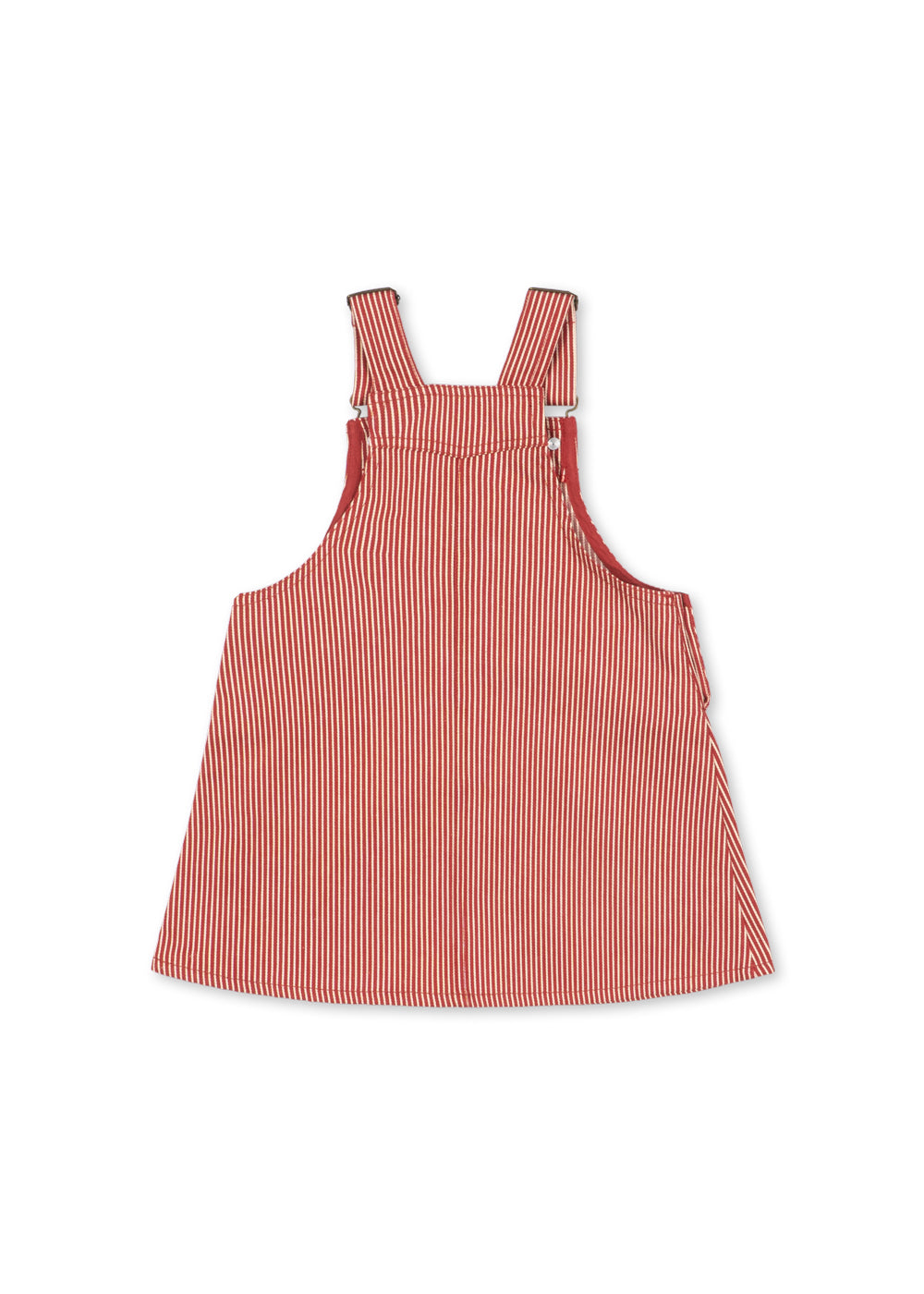 Konges Slojd LUC SPENCER DRESS GOTS MILK ROUGE STRIPE