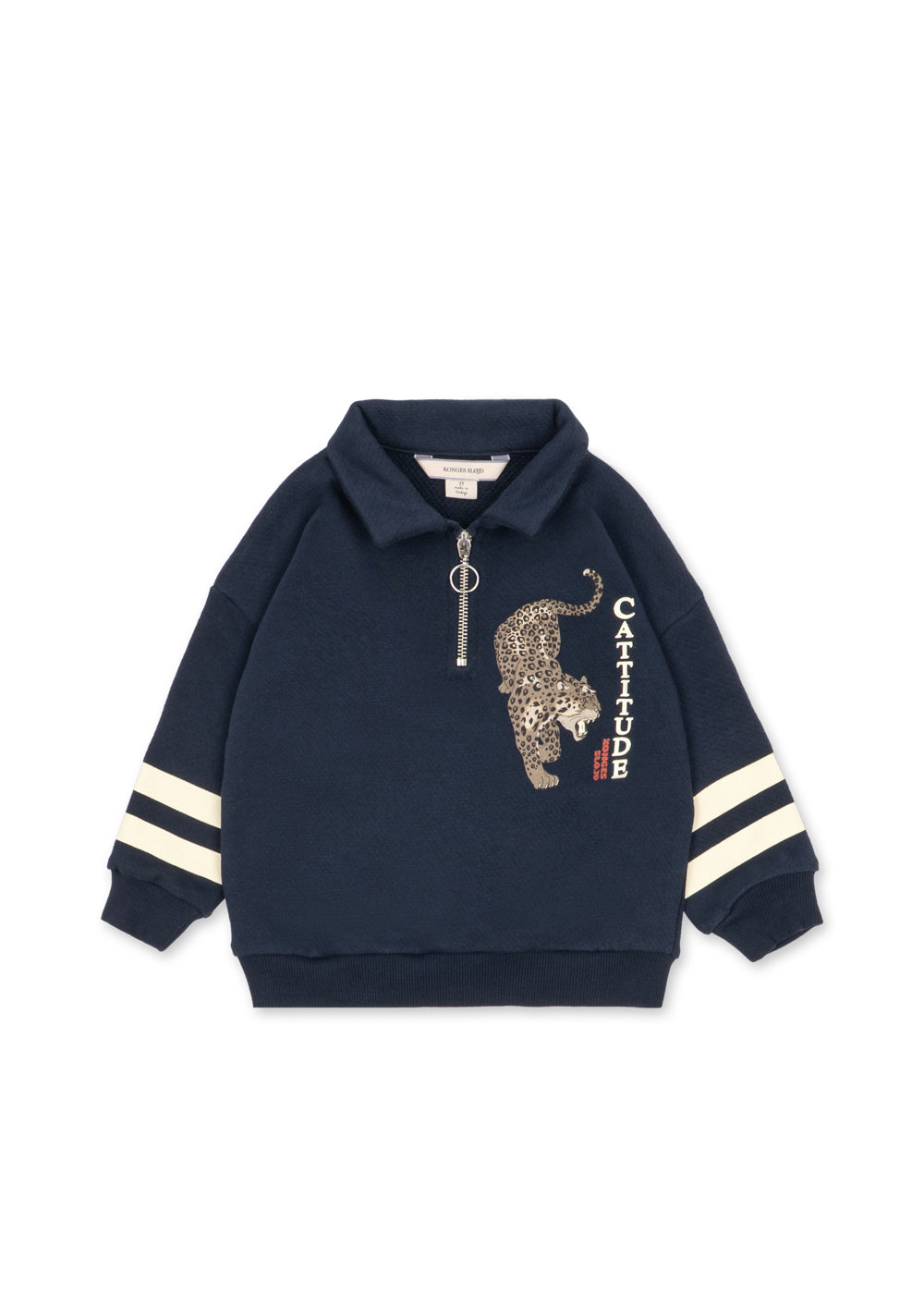 Konges Slojd LOUPY HALF ZIP POLO NAVY BLAZER