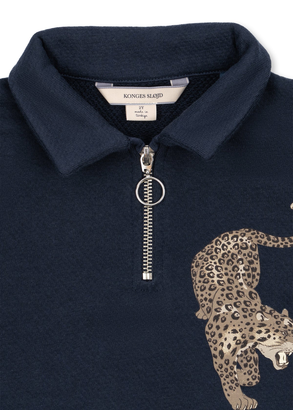 Konges Slojd LOUPY HALF ZIP POLO NAVY BLAZER
