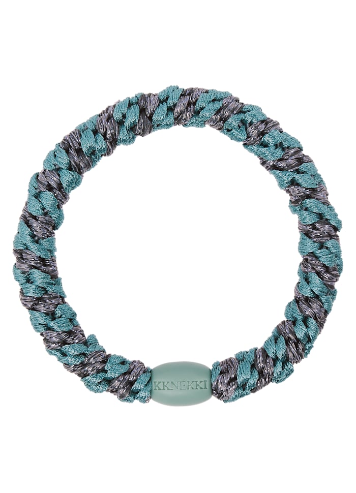 KKNEKKI TEAL STEEL GREY GLITTER STRIPE