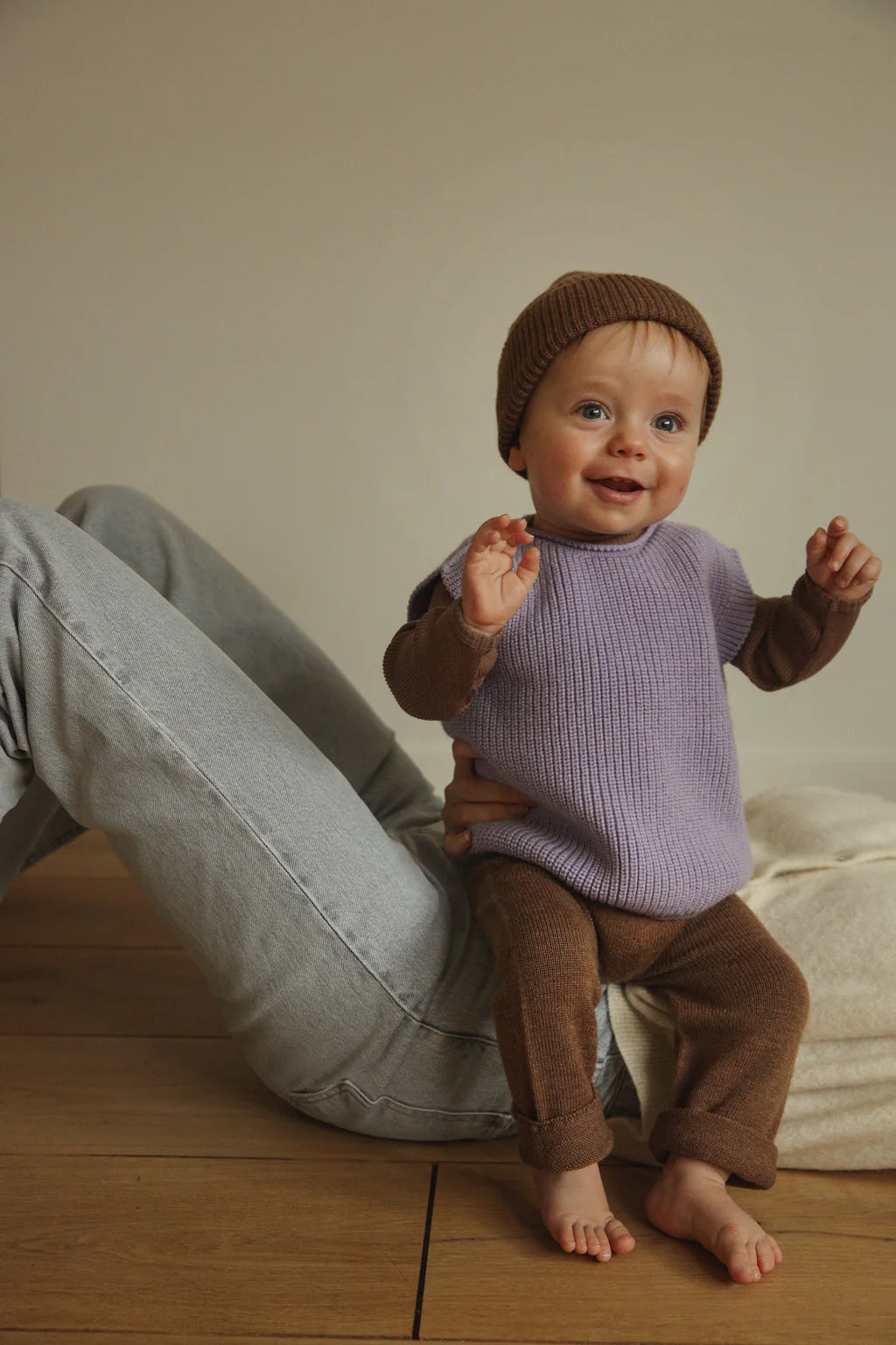 Hvid vest harvey baby Lilac